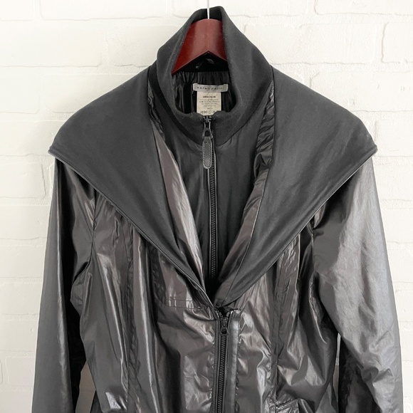 Sarah Pacini Rare Hooded Rain Coat Perfecto Fluid Liquid Motorcycle Matrix 10 - Picture 4 of 14